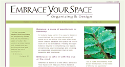 Desktop Screenshot of embraceyourspace.com